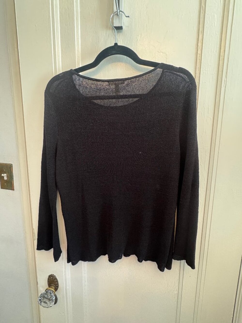 Eileen Fisher Linen-Nylon Sweater Size L
